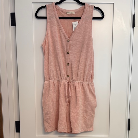 uncharted threads Pants - Pink ribbed Romper - NWT